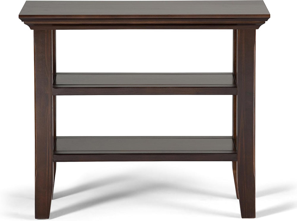 SIMPLIHOME Acadian Solid Wood 14 inch Wide Transitional-Style Narrow Side Tab...