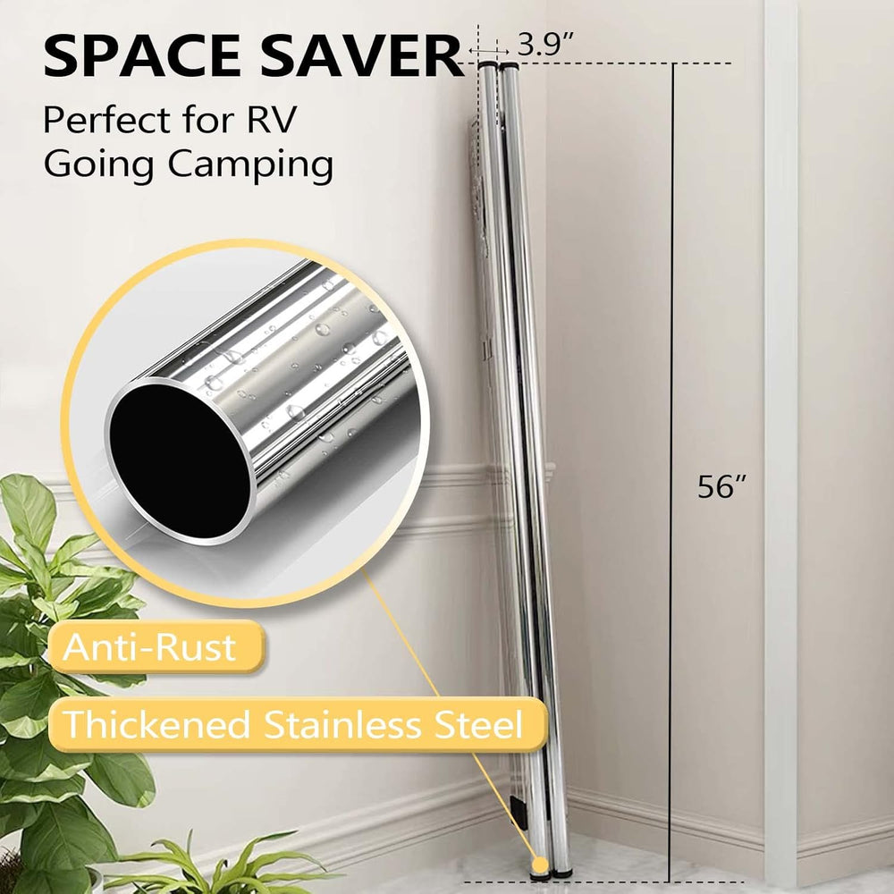 URYAN 95 Inches Clothes Drying Rack, Heavy Duty Stainless Steel Laundry Dryin...