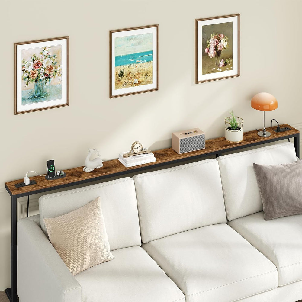 MAHANCRIS 102.3" Console Table with Adjustable Height(24.3"-32.7&qu...