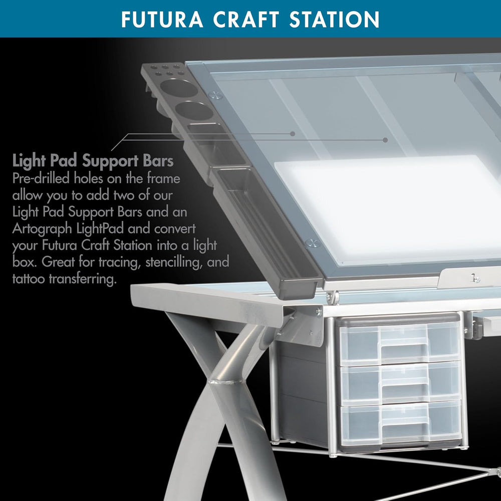 SD Studio Designs 10050 Futura Craft & Drawing Table with Adjustable Temp...