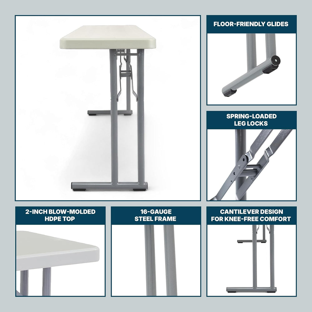 OEF Furnishings OEFBT-SEM1896 Commercial-Grade Premium Industrial Seminar Fol...