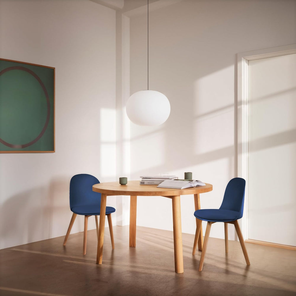 2xhome Set of 2 Modern Armless Dining Chairs | Plastic Shell with PU Leather ...