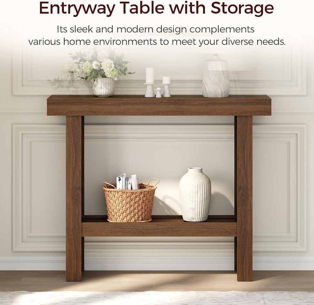 MAHANCRIS Console Table, 39.4'' Entryway Table for Hallway, Narrow So...