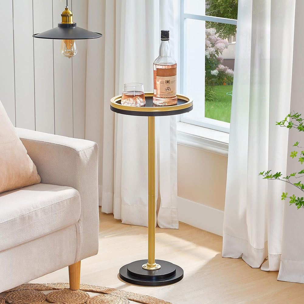HOOBRO Small Round Side Table, Drink Table, Coffee Martini Table