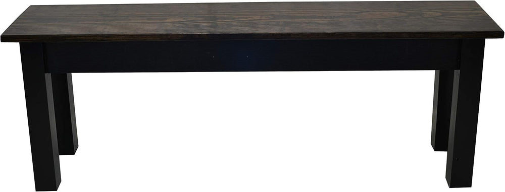 Dark Walnut and Black Bench (24)