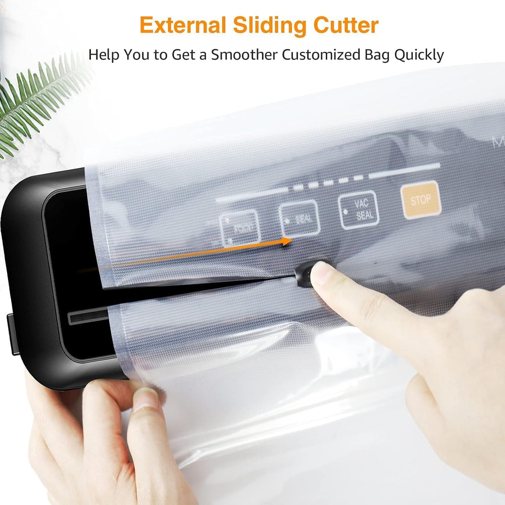 MEGAWISE Vacuum Sealer Machine, Portable Strong Suction Power Food Sealer, Ba...