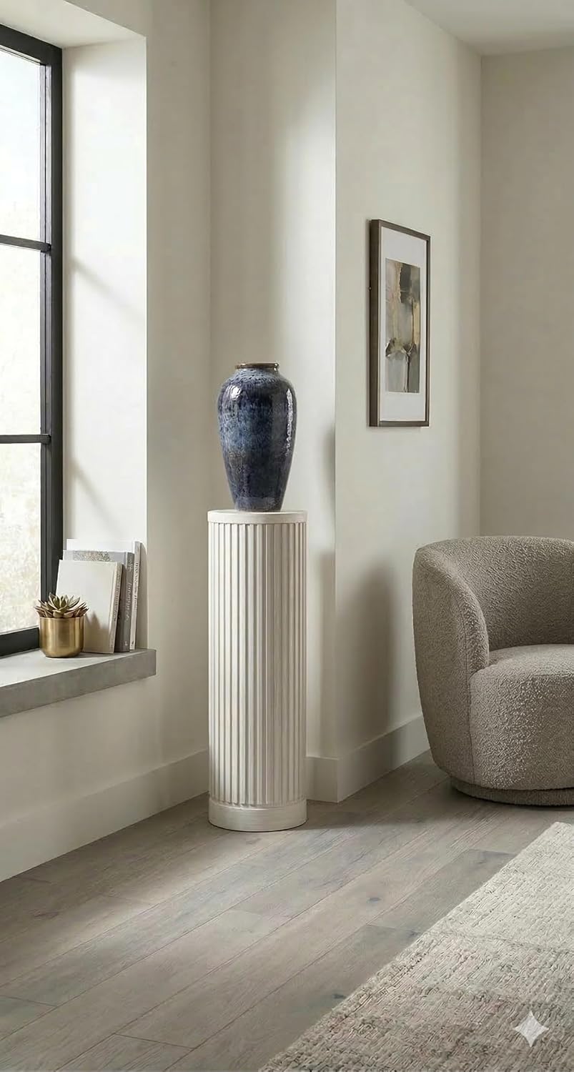 Martin Furniture Tulane Round Pedestal - White