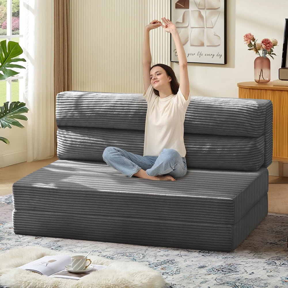 JUIKURY Folding Sofa Bed, Convertible Sleeper Chair with Pilow Foldable Matre...