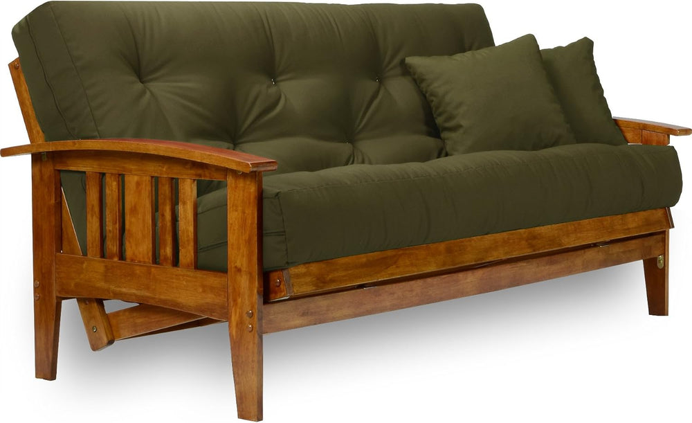 Nirvana Futons Westfield Futon Frame - Queen Size (Frame Only), Solid Hardwoo...