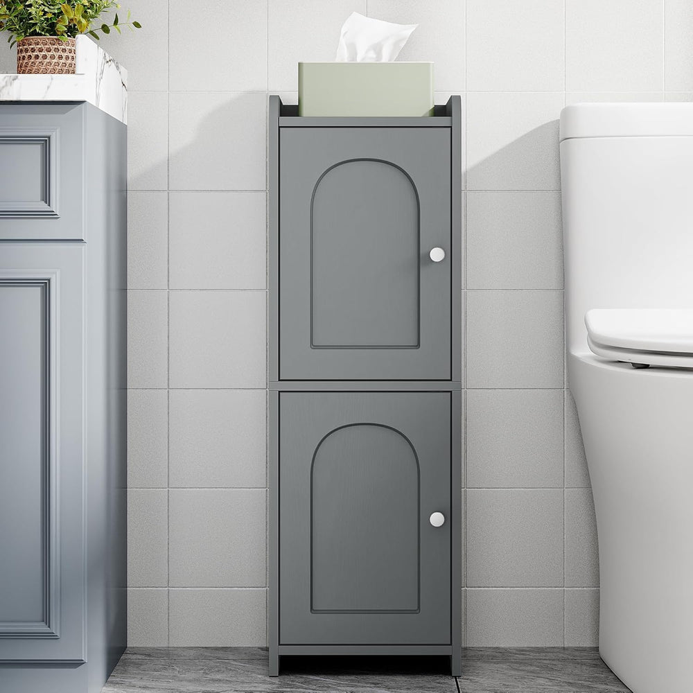 Hzuaneri Bathroom Storage Cabinet, Small Corner Floor Cabinet with 2 Doors | ...
