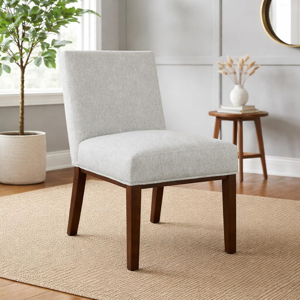 HomePop Kolbe Upholstered Dining Chair - Sustainable Gray Woven, 19.5" S...