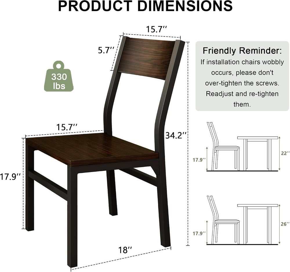 Feonase Dining Chairs Set of 6, Modern Kitchen Chairs with Ergonomic Backrest...