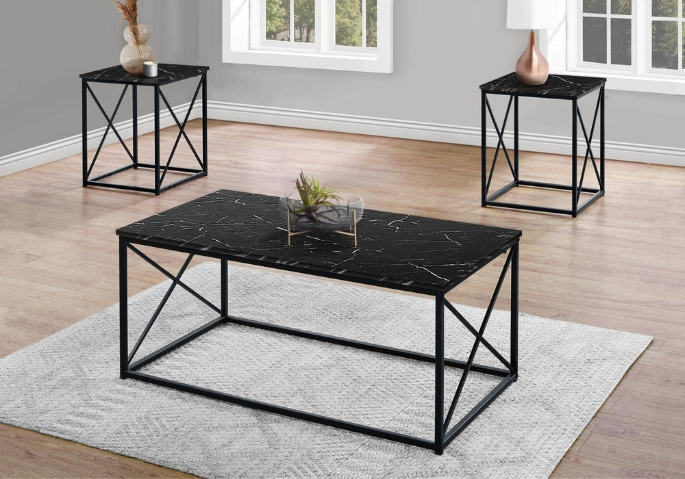 Monarch Specialties I 7954P Table Set, 3pcs Set, Coffee, End, Side, Accent, L...