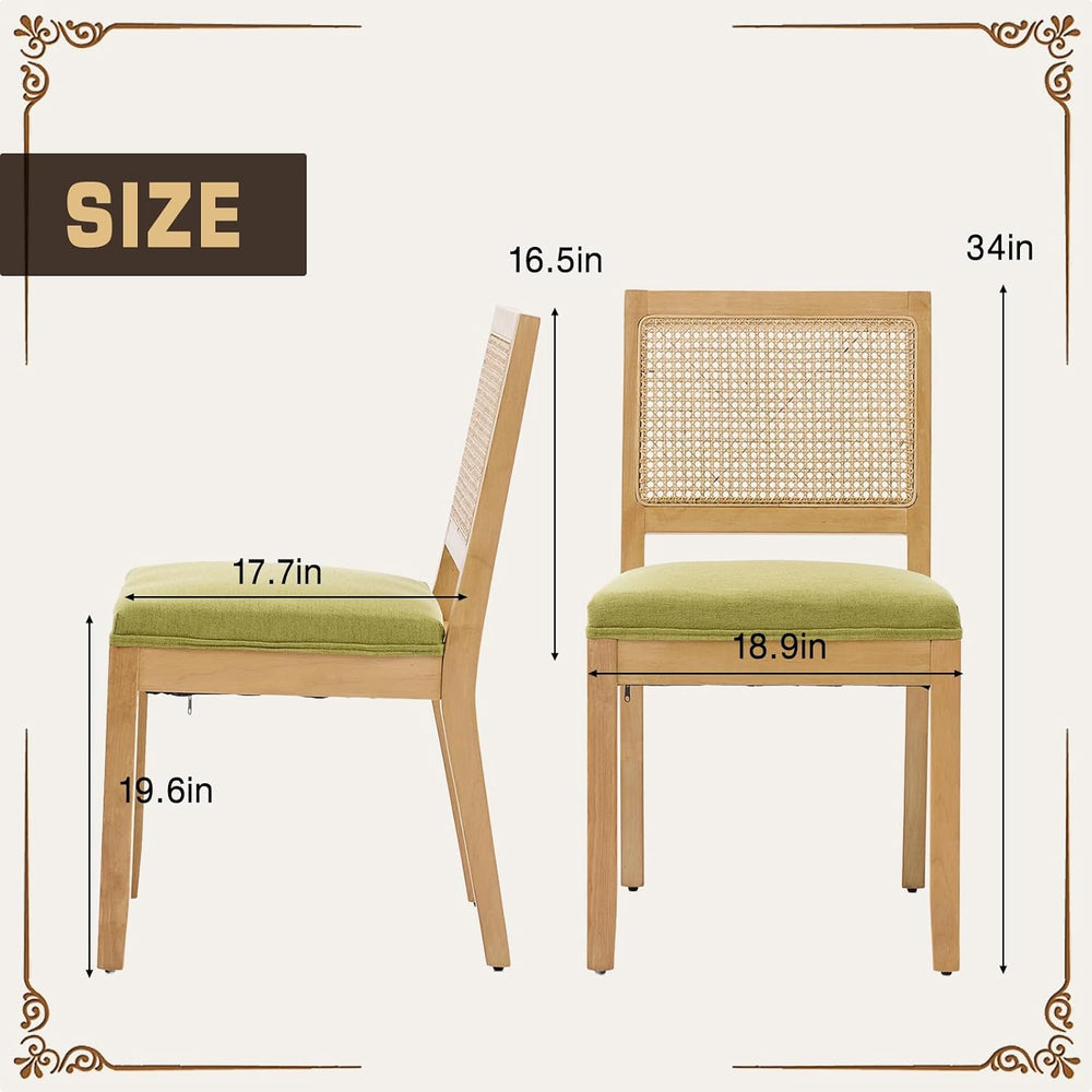 SoarFlash Kitchen French Dining Chairs Set of 4, Vintage Dining Chairs with R...