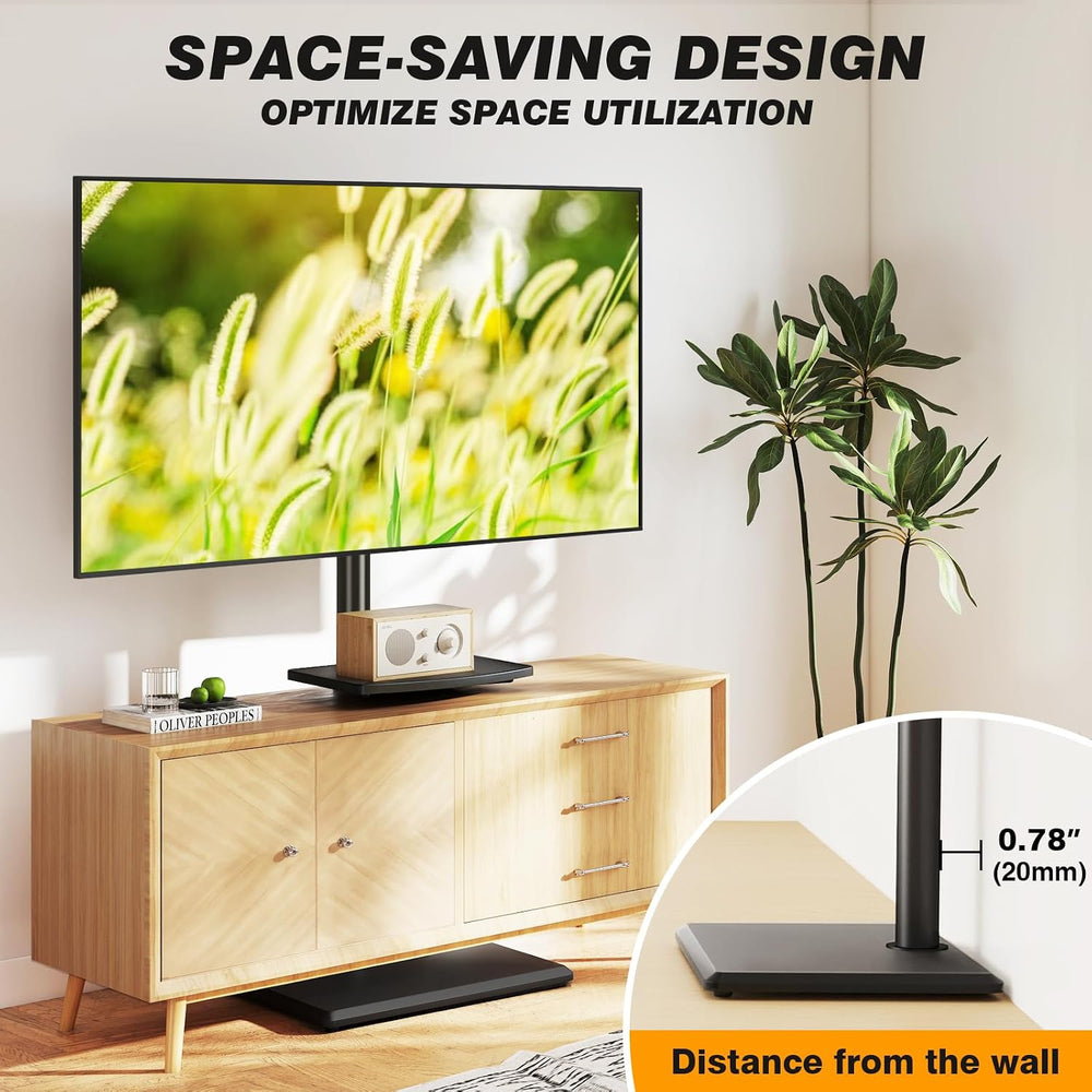 5Rcom Floor TV Stand with Mount for 32-60 inch TVs, Swivel and Height Adjusta...