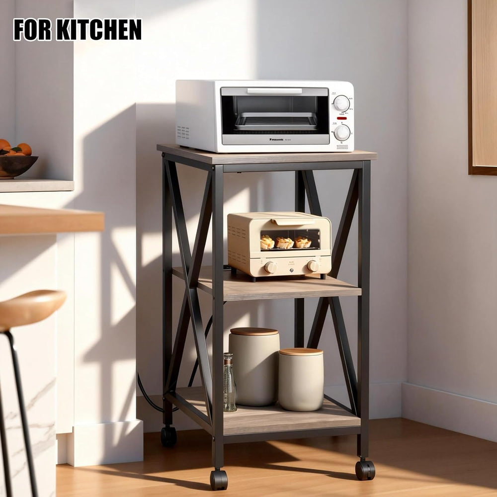 End Tables Living Room Set of 2, Square End Table with Charging Station, 16&q...