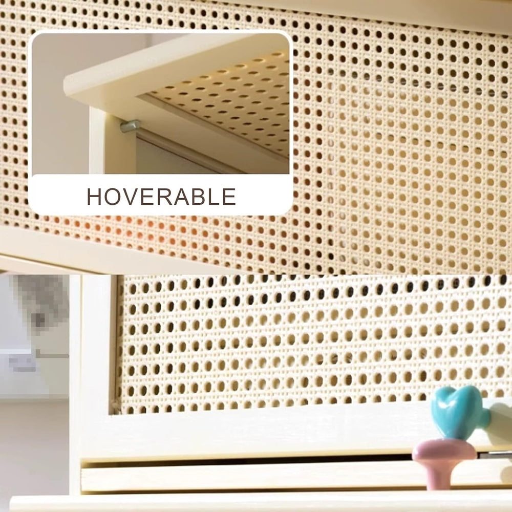 13 Inch Wide Kitchen Cabinet Storage Natural Bamboo Material Flip Up Hover Do...