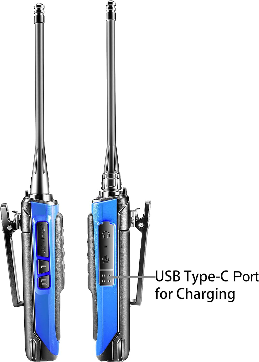 Rechargeable Long Range Two-Way Radios with Earpiece 6 Pack Arcshell AR-6 Wal...