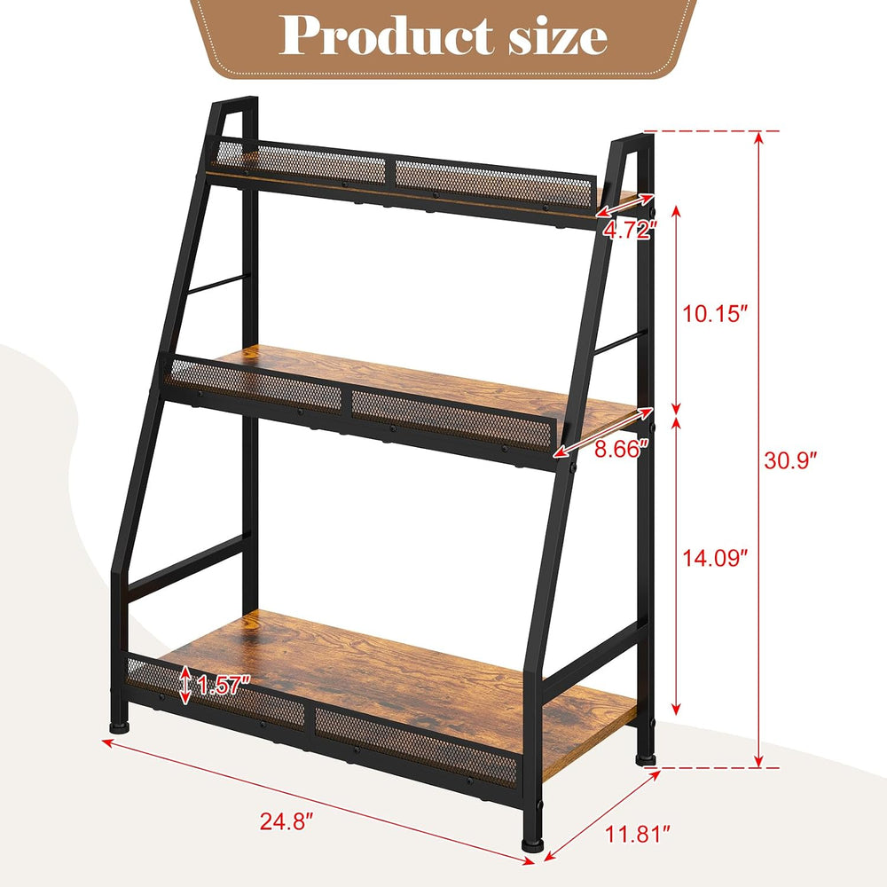 Hayexiha 3-Tier Expanded Liquor Stand, Freestanding Trapezoid Wine Rack | 40+...