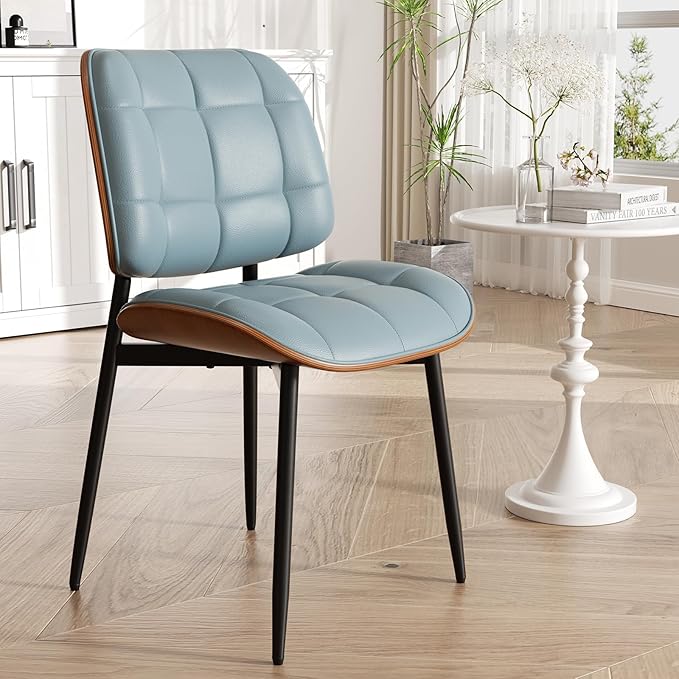 Dining Chair, Mid Century Modern Dining Room Chair with Thick Cushion, Uphols...