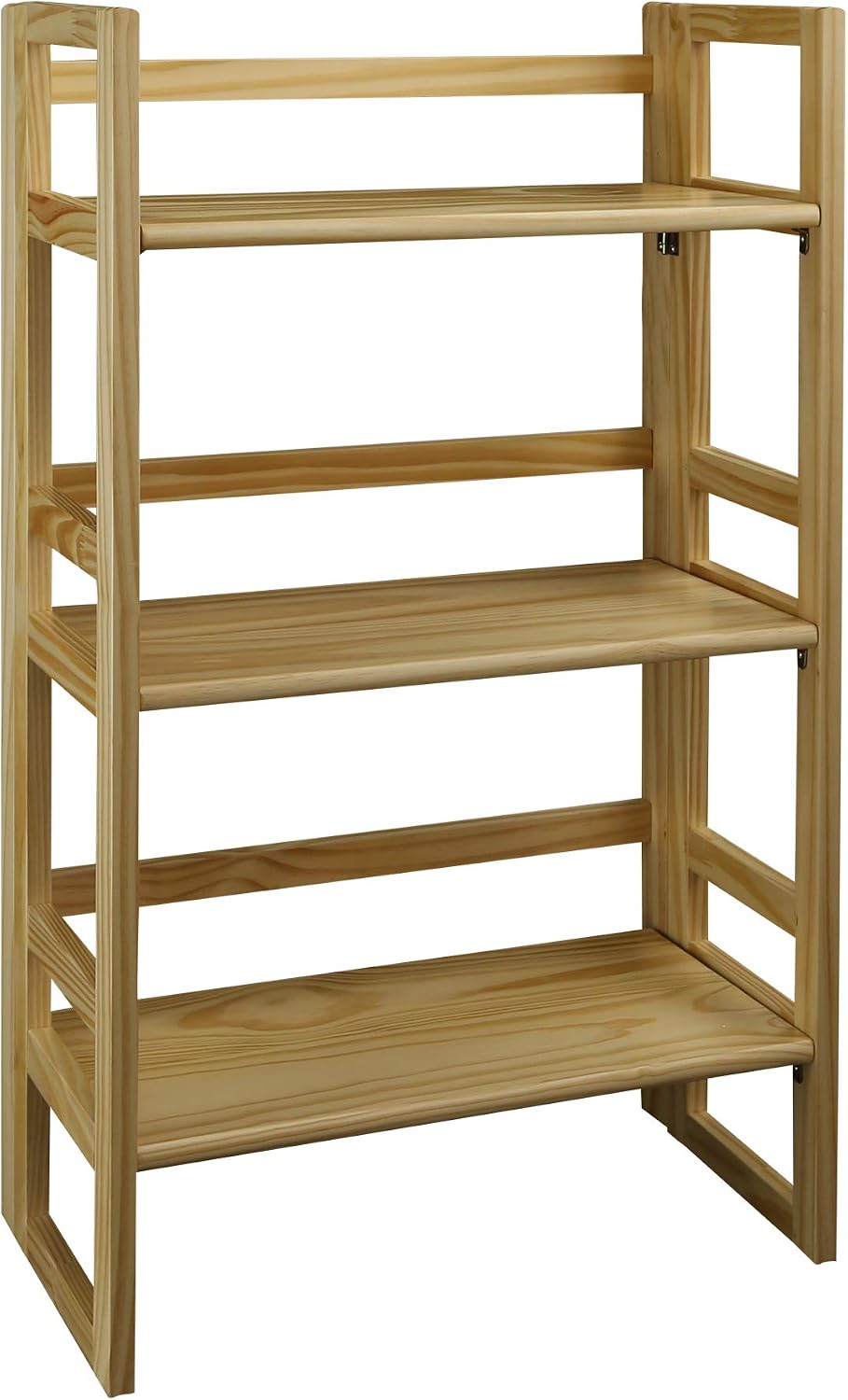 3-Shelf Folding Student Bookcase 20.75" Wide-Natural