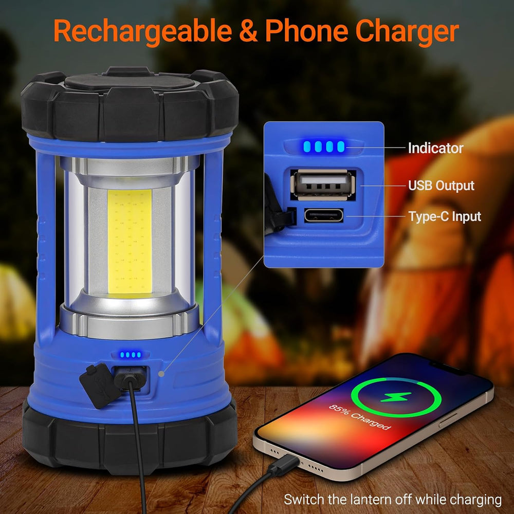 Camping Lantern, 3200LM LED Lanterns for Power Outages, 4600mAh Phone Charger...