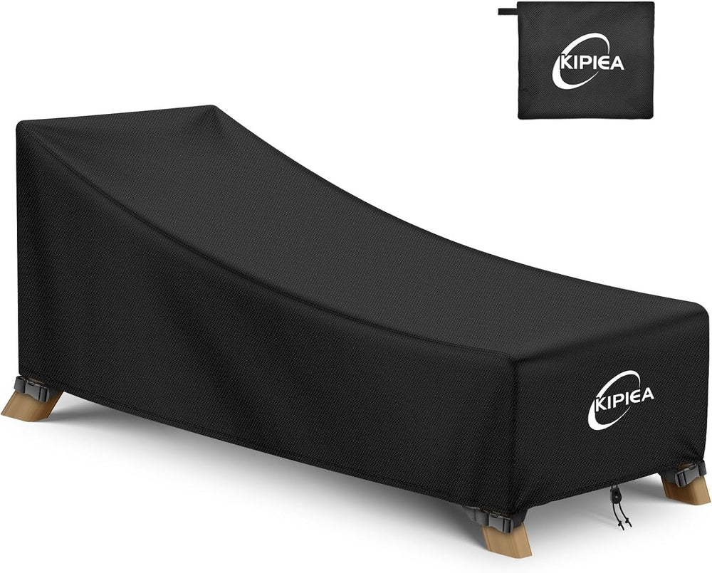 Kipiea Waterproof Patio Lounge Chair Covers for Outdoor Furniture, Heavy Duty...