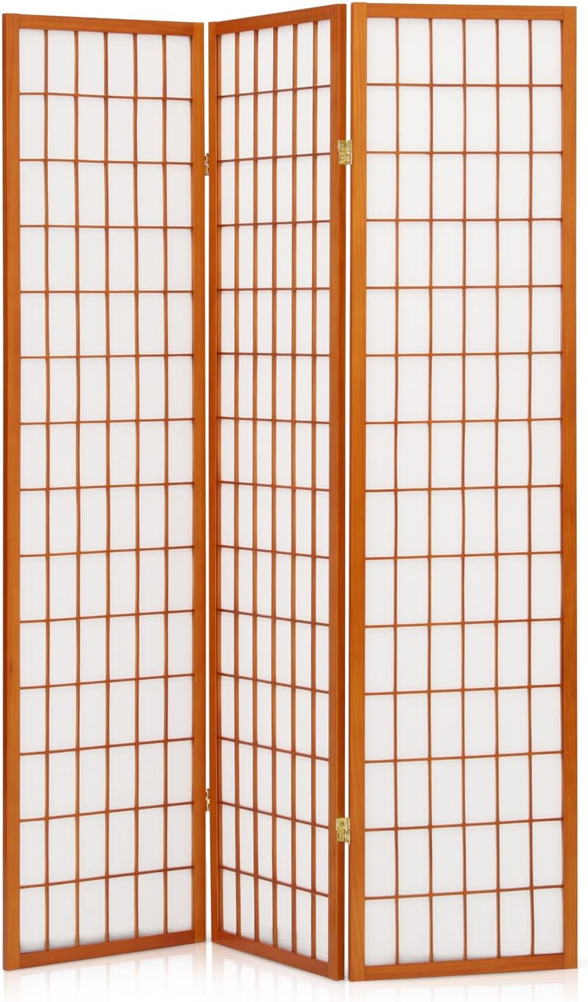 Magshion 5.9ft Folding Screen Room Divider Oriental Furniture 3-Panel Shoji R...