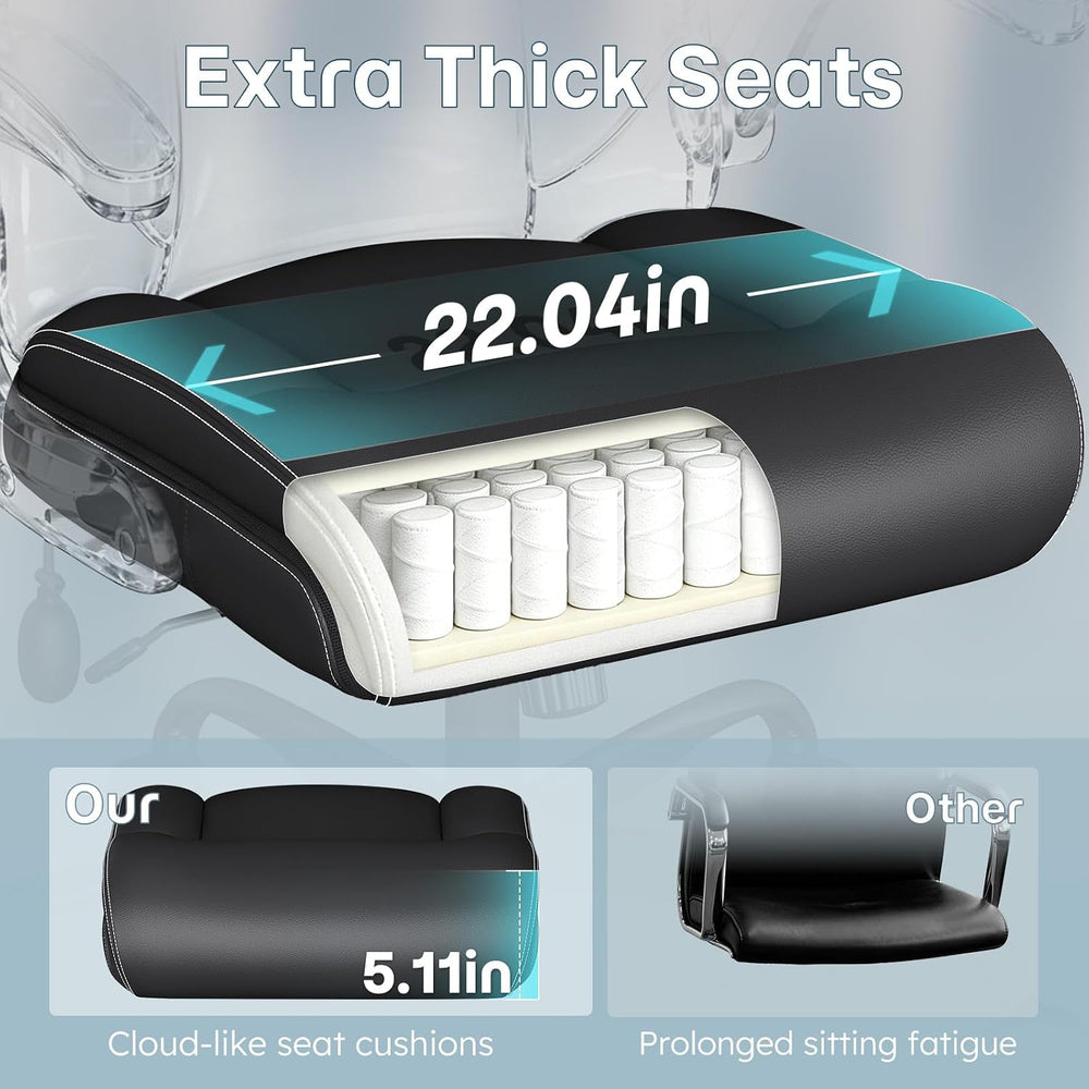 Ergonomic Office Chair, Big and Tall Office Chair, Executive Chair- Padded Le...