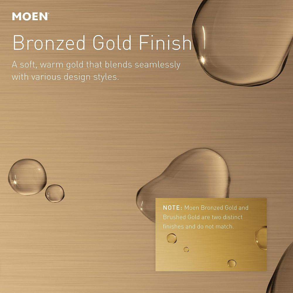 Moen Dartmoor Bronzed Gold Towel Ring, YB2186BZG
