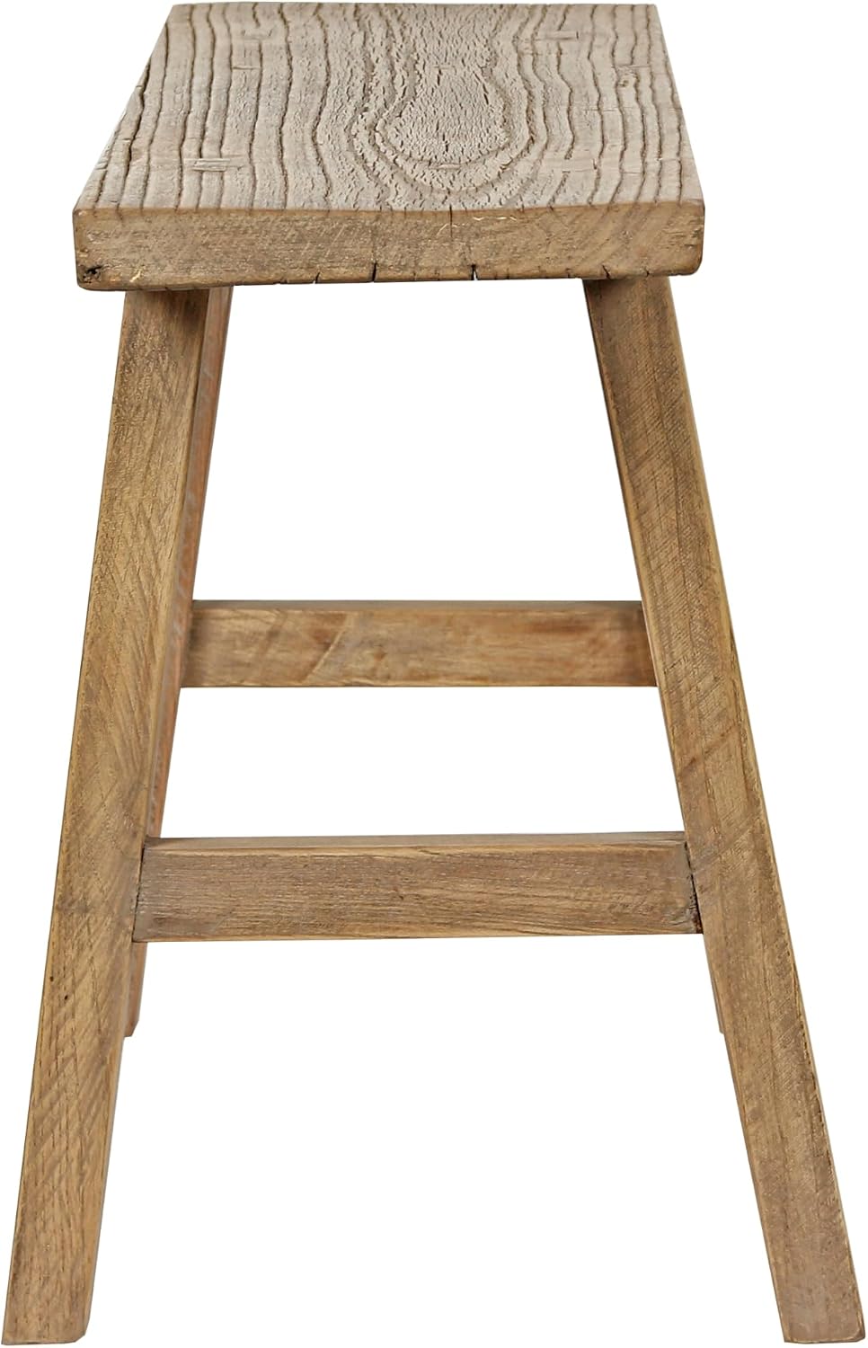 Artissance 35" Long 10" Wide Elmwood Bench, Natural Wood