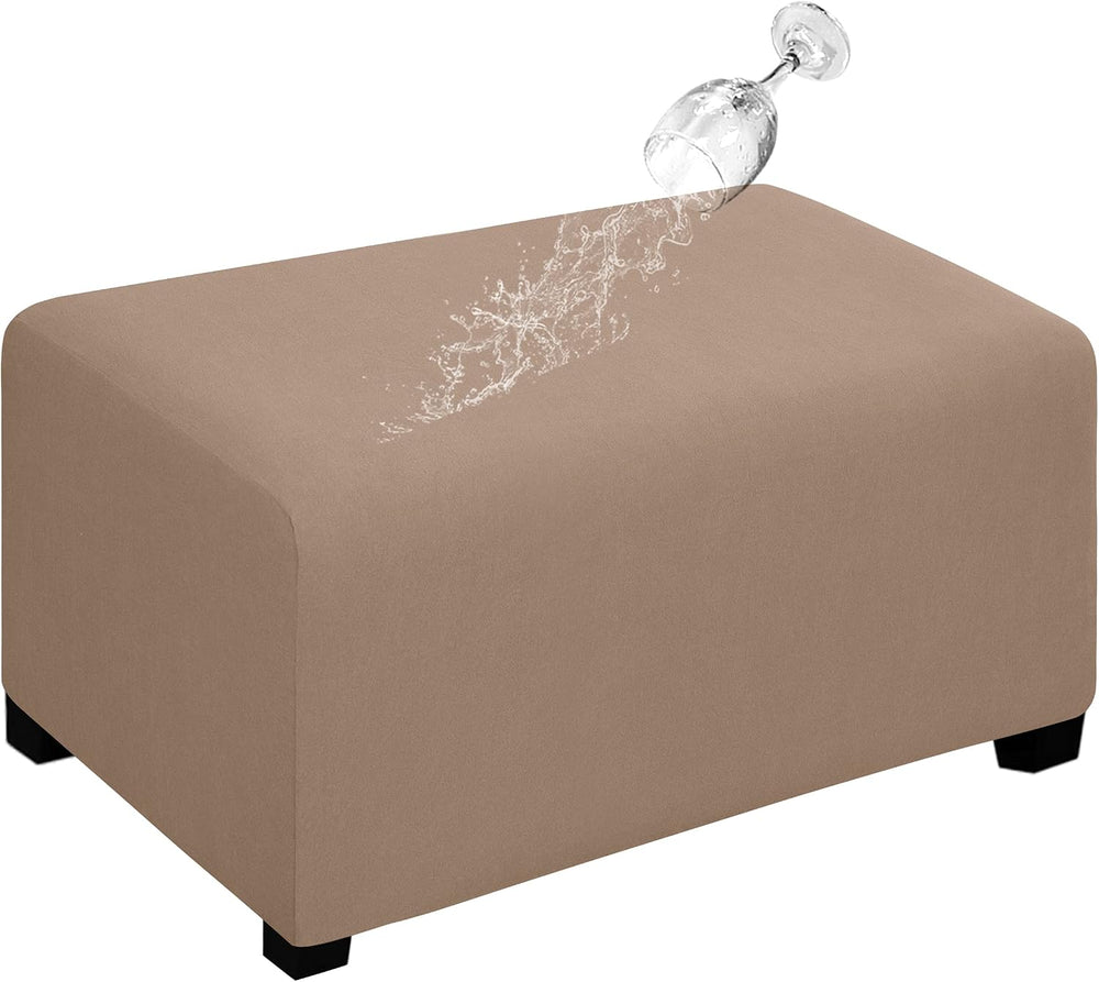 Easy-Going Waterproof Stretch X-Large Rectangle Ottoman Cover Footstool