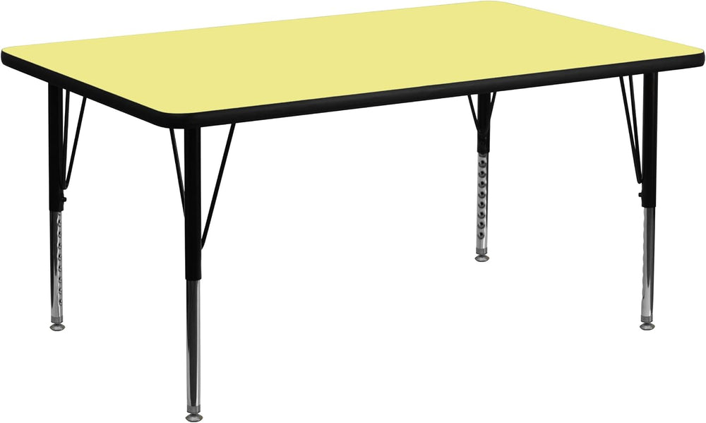 Flash Furniture Wren 30''W x 60''L Rectangular Yellow Thermal...