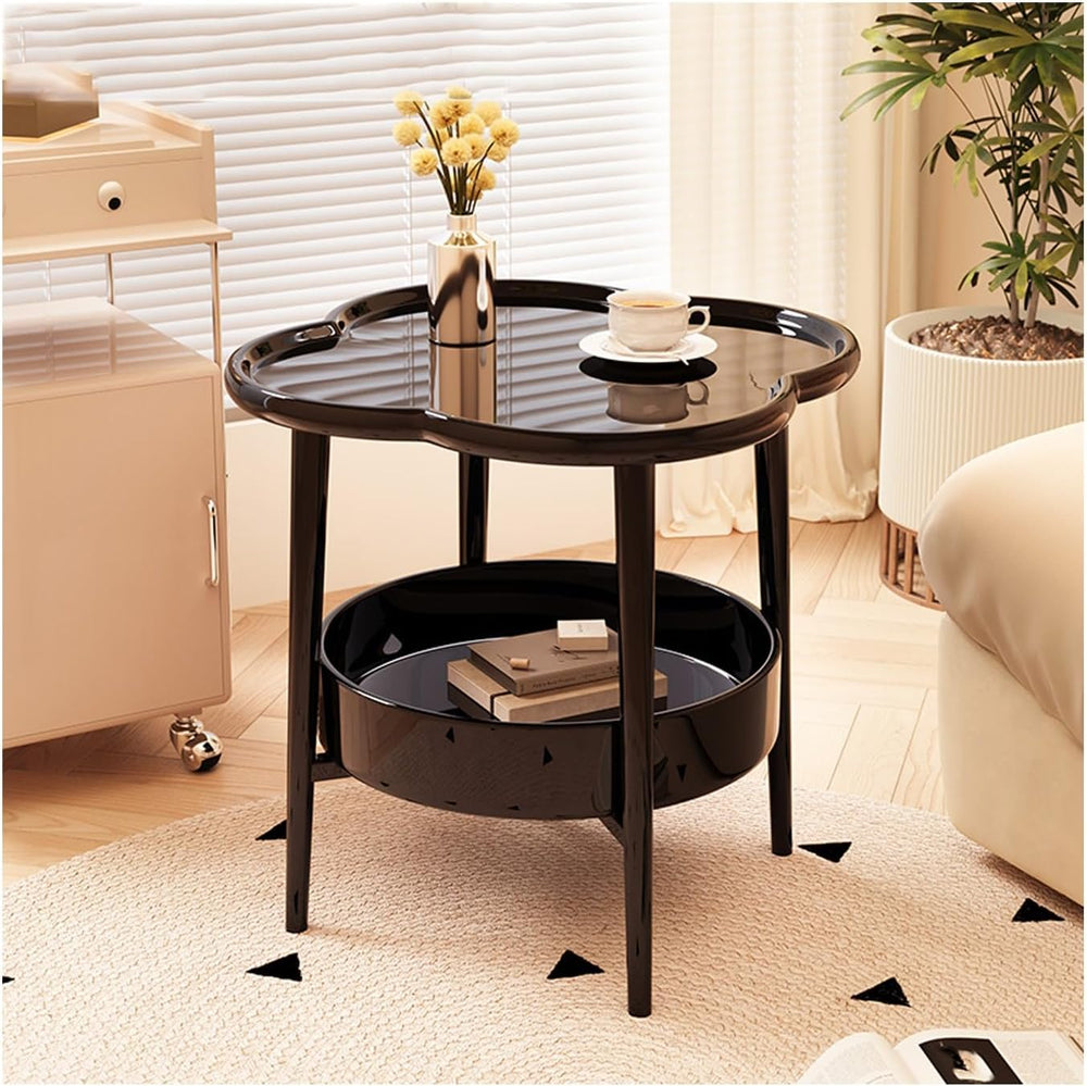 Sofa Side Table, Small Living Room Table, Tea Cabinet, Bedside Table for Smal...