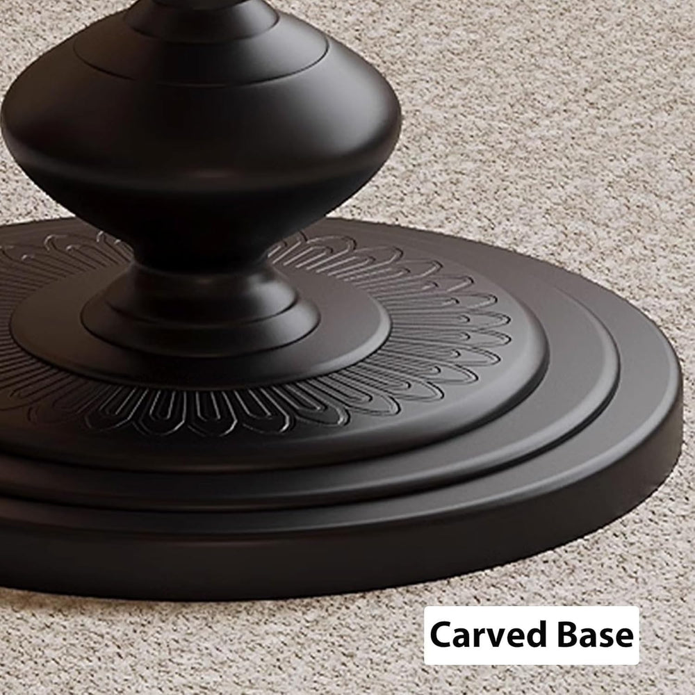 Vintage Round Side Table Small Space End Table for Couch Living Room Stable M...