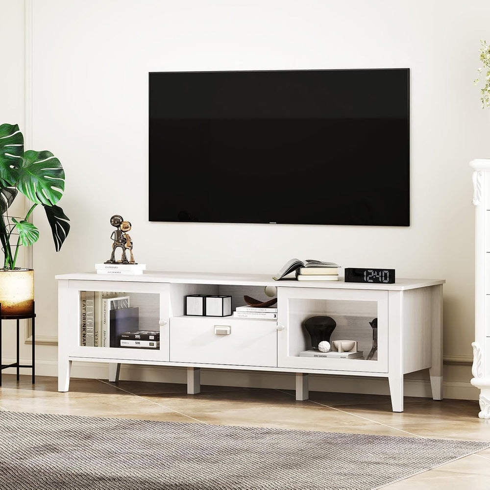 Bonzy Home TV Stand and Coffee Table Set of 2, Modern TV Console Coffee Table...