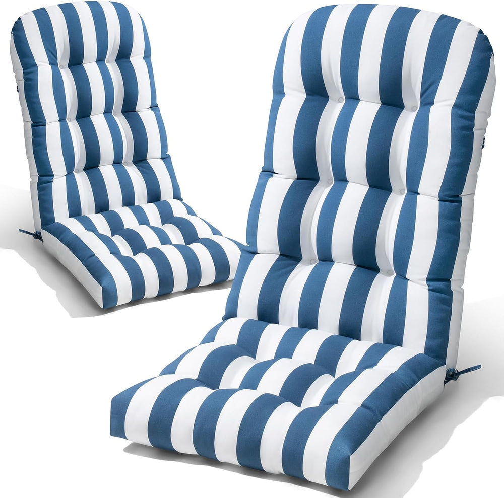 50x20x4 In Adirondack Chair Cushion Set of 2, Thick Outdoor Chair Cushion