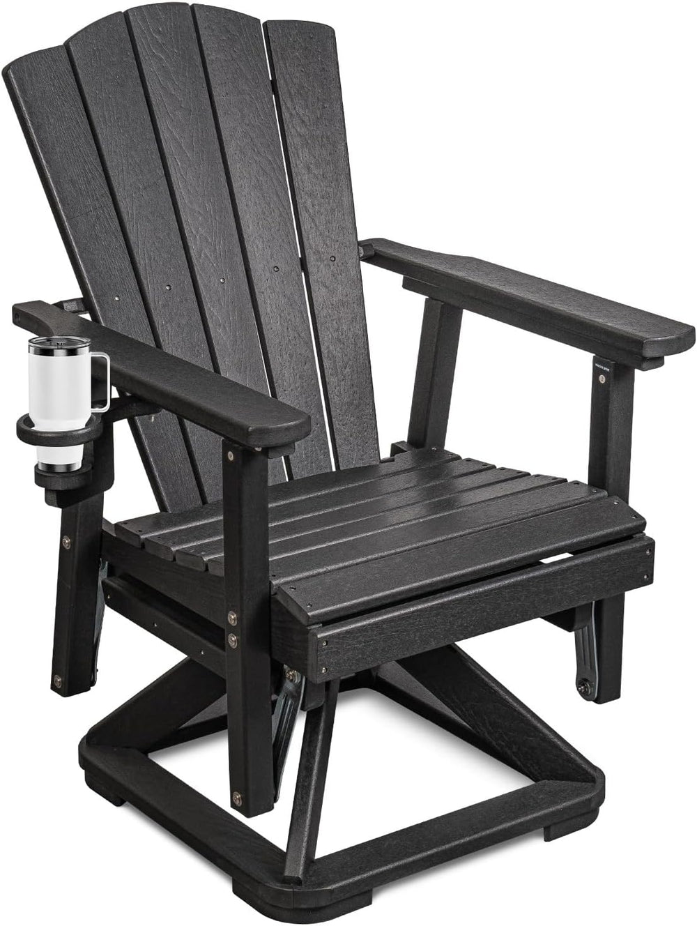 LETKIND Adirondack Swivel Glider Chair, Weather Resistant Adirondack Outdoor ...