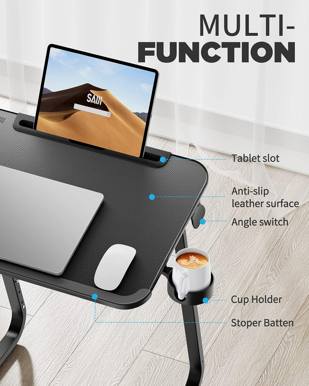 SAIJI Heavy Duty TV Trays Upgraded TV Tables for Eating on Couch | Angle &...