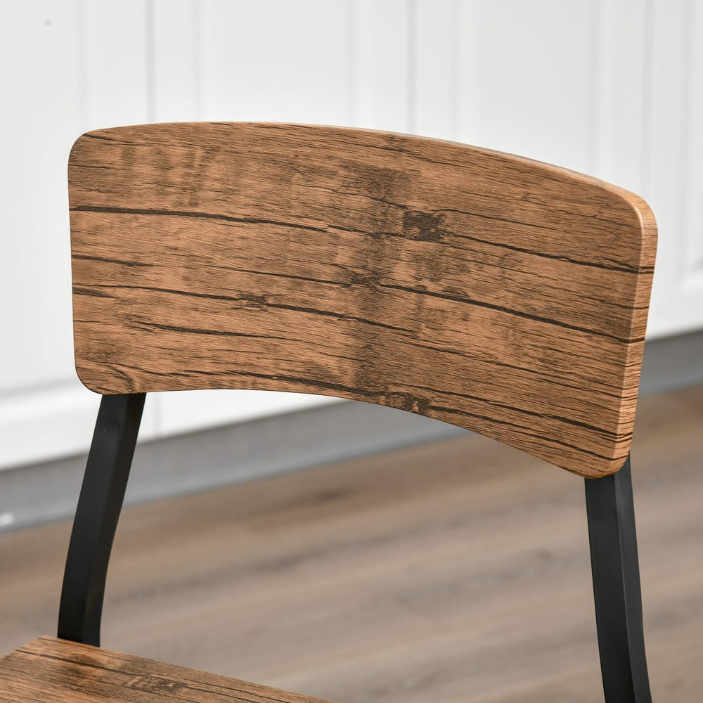 3 Piece Table Set with Steel Legs and Footrests