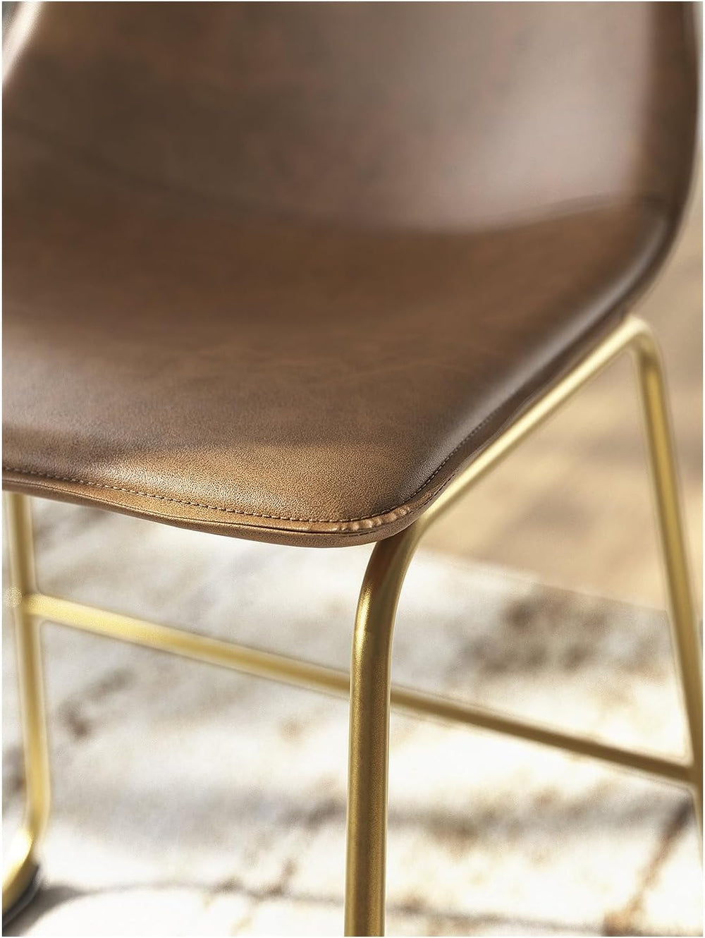 Signature Design by Ashley Crandox Dining Chairs Set of 2, Mid Century Modern...