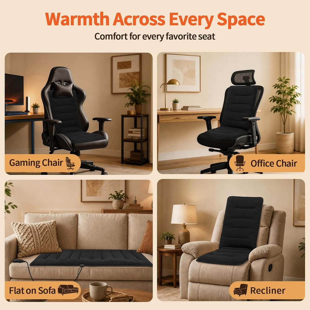 Heated Seat Cushion for Office Chair, 7 Heat Levels Thick Heating Chair Pad