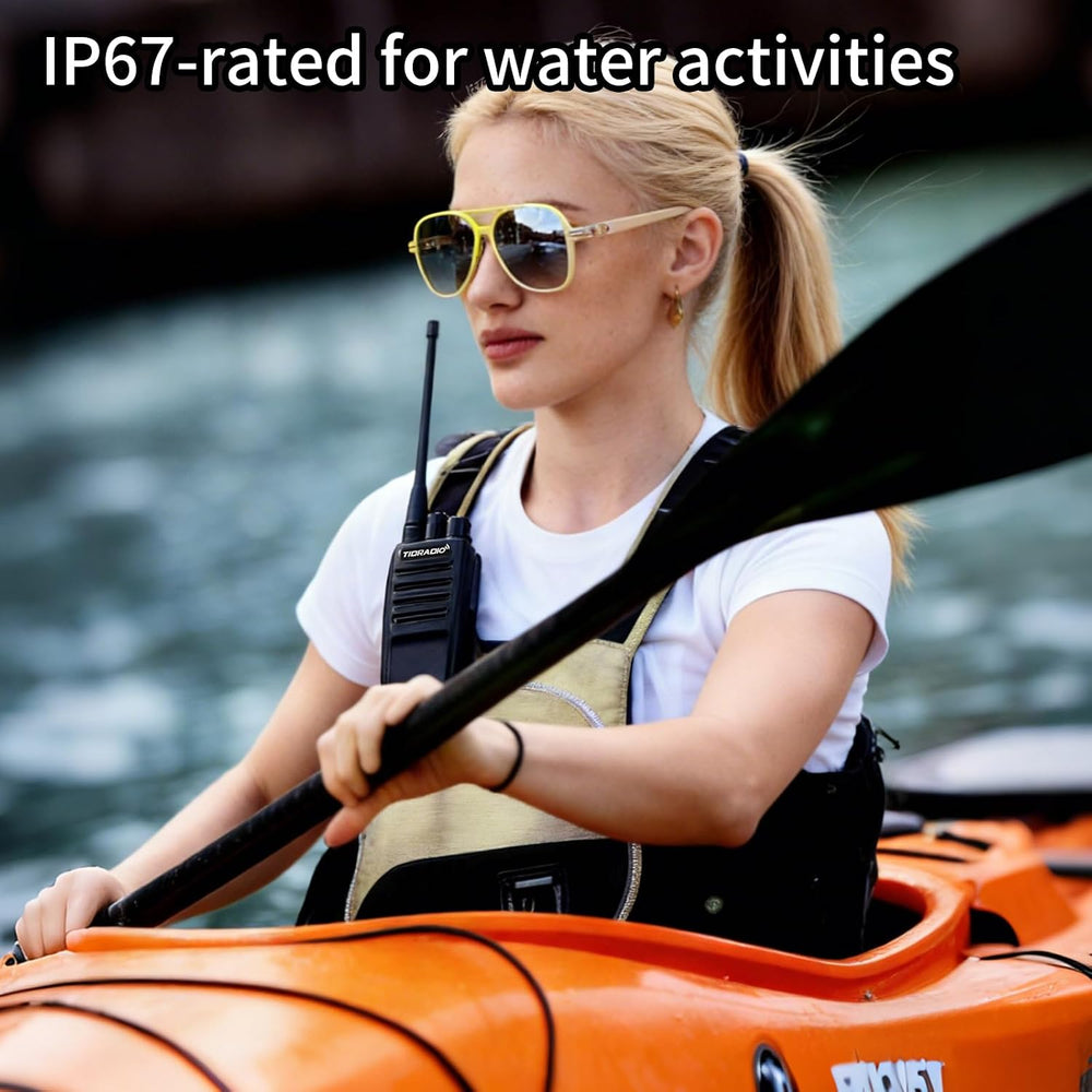 TIDRADIO 10Miles-Heavy Duty Long Range Walkie Talkies-IP67 Waterproof FRS