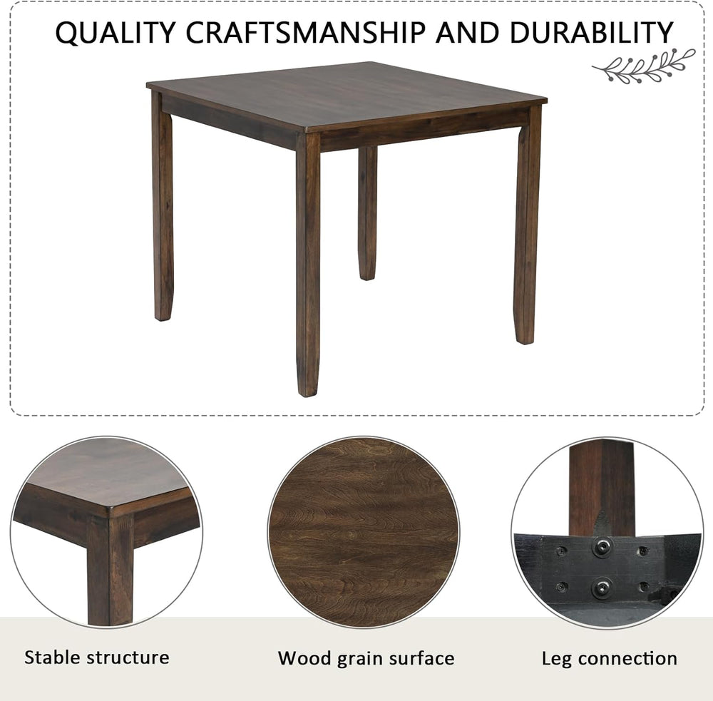 Harper & Bright Designs 5-Piece Dining Table Set with 4 Chairs, 34.5"...