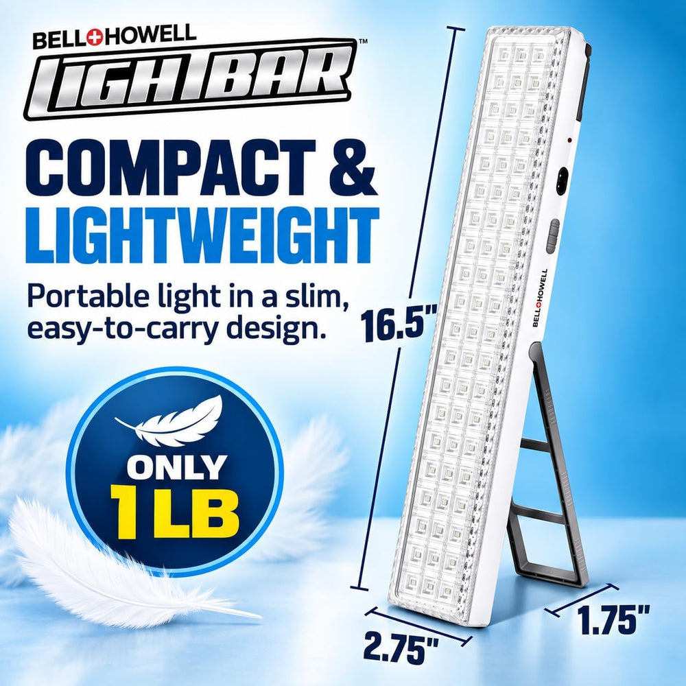 BELL+HOWELL Portable Light Bar, Rechargeable Lights for Home, As Seen on TV