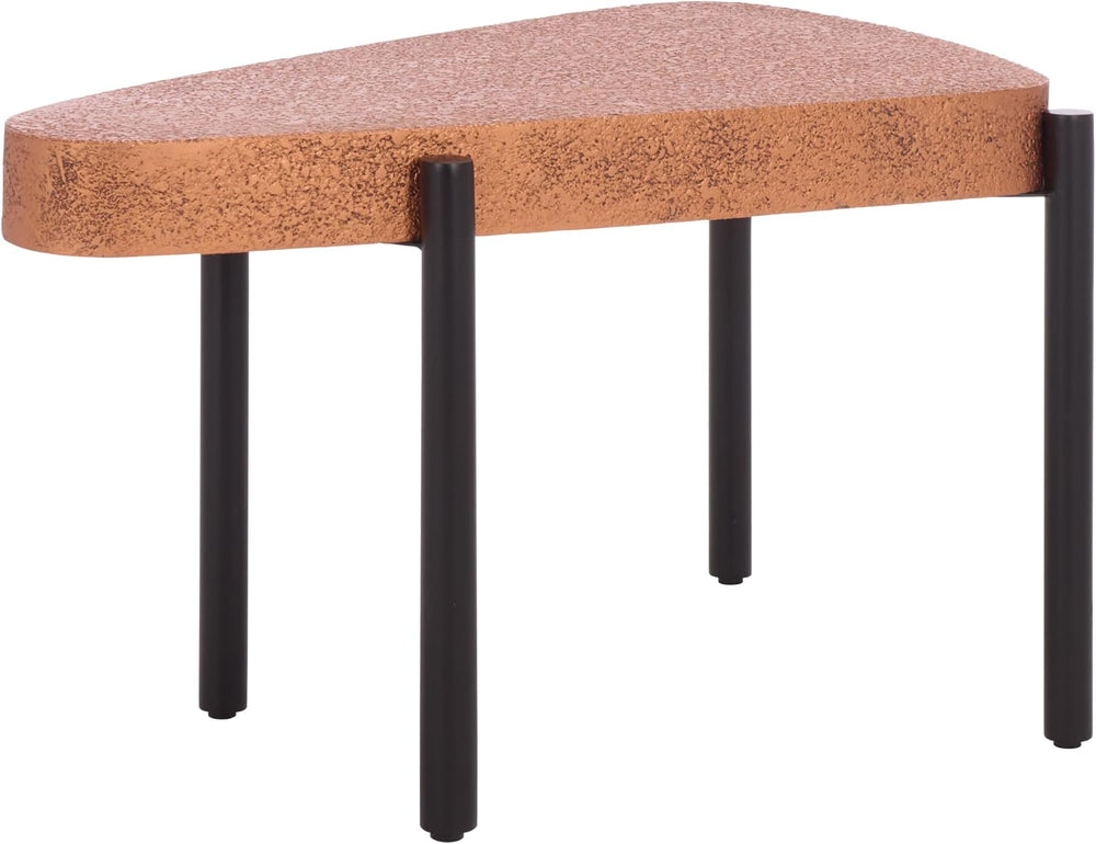 SAFAVIEH Home Collection - Sado Triangular Iron Accent Table in Brown & B...