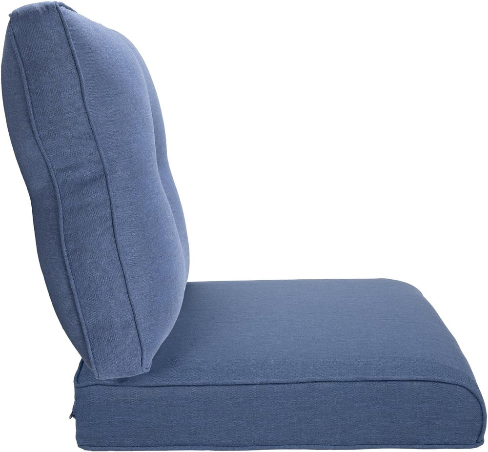 Pop 22x25/22x24 Outdoor Replacement Cushions - 1 Set High Back Deep Seat Pati...