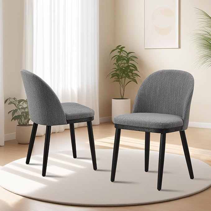 Garvee Wooden Dining Chairs Set of 4, Upholstered Kitchen Dining Room Chair, ...