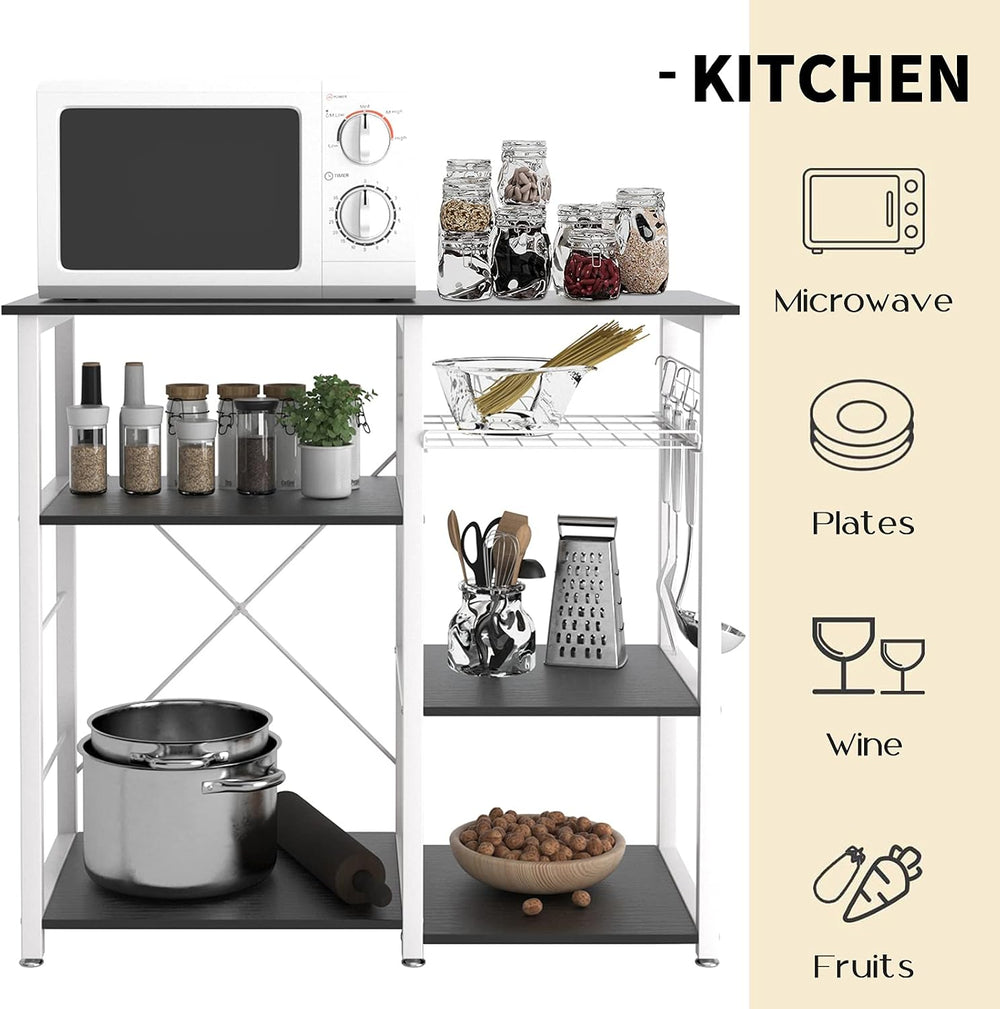 sogesfurniture 3-Tier Kitchen Baker's Rack Utility Shelf Microwave Stand ...