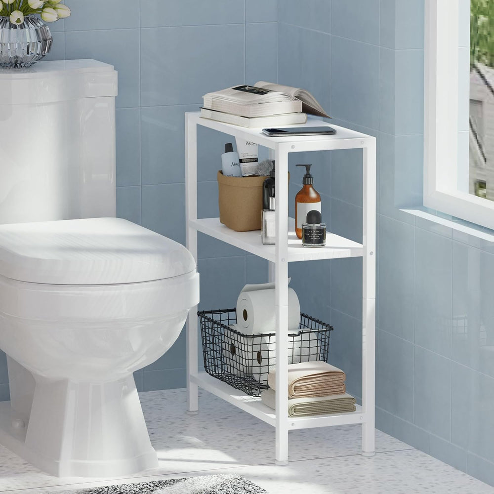 3-Tier Side Table Set of 2, Small End Table, Sofa Side Table for Narrow Space...